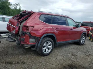 2018 Volkswagen Atlas SE with VIN 1V2CR2CAXJC581959, listed as a Copart auction lot 56651595 with 82,241 mi miles and Salvage title. Bid and sale history available at DreamBid. Image 3.