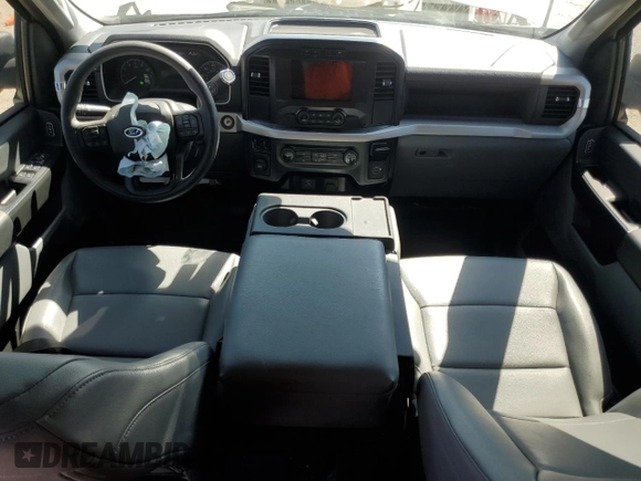 2023 Ford F-150 XL with VIN 1FTEW1C5XPKF56011, listed as a Copart auction lot 50724605 with 25,420 mi miles and Salvage title. Bid and sale history available at DreamBid. Image 8.
