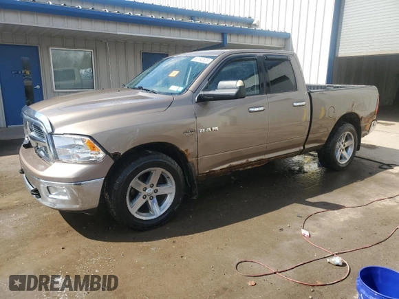 2010 Dodge 1500 TRX with VIN 1D7RV1GTXAS163264, listed as a Copart auction lot 50192525 with 283,740 mi miles and Salvage Title. Bid and sale history available at carsss.com. Image 1.