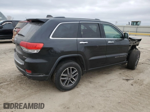 2019 Jeep Grand Cherokee Limited with VIN 1C4RJFBG6KC553318, listed as a Copart auction lot 47525375 with 146,843 mi miles and Salvage title. Bid and sale history available at DreamBid. Image 3.