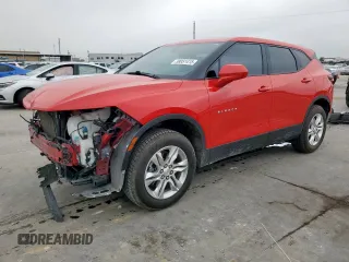2021 Chevrolet Blazer LT with VIN 3GNKBBRA8MS576306, listed as a Copart auction lot 58951415 with 69,275 mi miles and Salvage title. Bid and sale history available at DreamBid. Image 1.