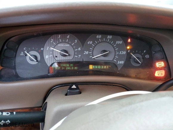 2003 Buick Park Avenue Ultra with VIN 1G4CU541X34140504, listed as a Copart auction lot 75858323 with 314136 miles and Non Repairable. Bid and sale history available at carsss.com. Image 9.