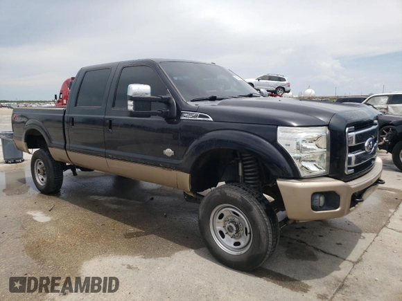 2014 Ford F-250 XL with VIN 1FT7W2BT2EEB50315, listed as a Copart auction lot 61084655 with 268,445 mi miles and Salvage title. Bid and sale history available at DreamBid. Image 4.