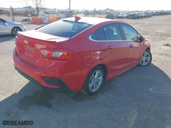 2017 Chevrolet Cruze LT with VIN 1G1BE5SMXH7257203, listed as a IAAI auction lot 41321538 with NaN miles. Bid and sale history available at carsss.com. Image 4.