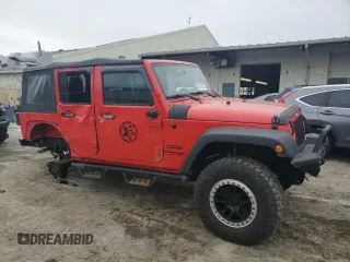 2018 Jeep Wrangler JK Unlimited Sport with VIN 1C4BJWDGXJL812728, listed as a Copart auction lot 43114355 with 70,236 mi miles and Salvage Title. Bid and sale history available at carsss.com. Image 4.