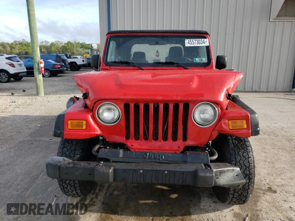 2004 Jeep Wrangler X with VIN 1J4FA39S94P709062, listed as a Copart auction lot 45573034 with 203,502 mi miles and Salvage Title. Bid and sale history available at carsss.com. Image 5.