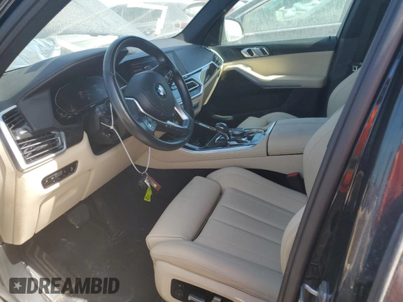 2021 BMW X5 xDrive40i with VIN 5UXCR6C07M9H20061, listed as a Copart auction lot 60442474 with 25,629 mi miles and Non repairable. Bid and sale history available at DreamBid. Image 7.