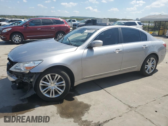 2010 Hyundai Genesis with VIN KMHGC4DF7AU097280, listed as a Copart auction lot 71830464 with 140,098 mi miles and Salvage Title. Bid and sale history available at carsss.com. Image 1.