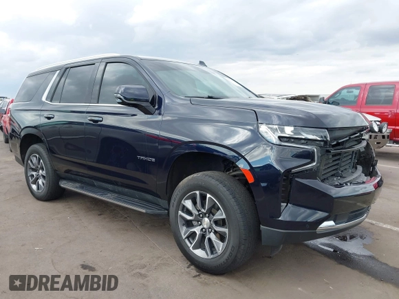 2023 Chevrolet Tahoe LT z VIN 1GNSCNKD5PR510046, wystawiony jako IAAI lot #42213868 z przebiegiem 35 761 mil mil oraz . Historia ofert i sprzedaży dostępna na DreamBid. Obrazek 1.