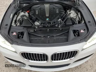 2013 BMW 7 Series 750i with VIN WBAYA8C54DC996569, listed as a Copart auction lot 74199774 with 107,871 mi miles and Salvage Title. Bid and sale history available at DreamBid. Image 11.