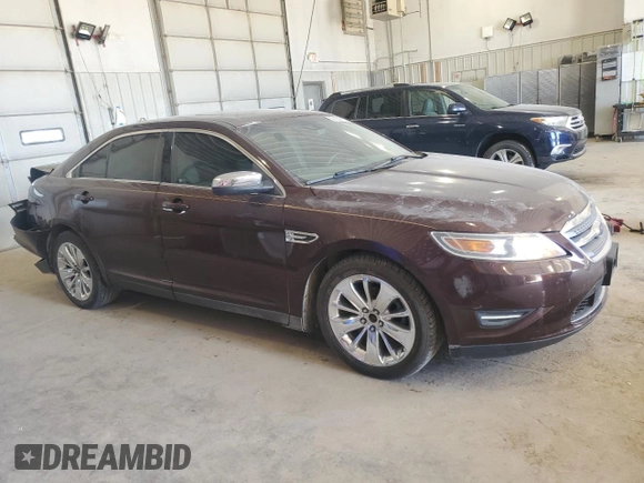 2010 Ford Taurus Limited with VIN 1FAHP2FWXAG138150, listed as a Copart auction lot 53135915 with 95,720 mi miles and Salvage Title. Bid and sale history available at carsss.com. Image 4.
