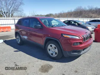 2015 Jeep Cherokee Sport with VIN 1C4PJMAB7FW749757, listed as a Copart auction lot 50165345 with 143,131 mi miles and Salvage Title. Bid and sale history available at carsss.com. Image 4.