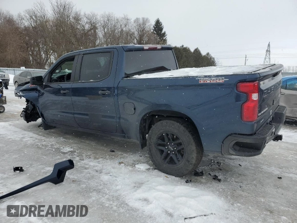 2022 Chevrolet Silverado 1500 Custom Trail Boss with VIN 3GCPDCED4NG506191, listed as a Copart auction lot 42057715 with 95,471 mi miles and Salvage Title. Bid and sale history available at DreamBid. Image 2.