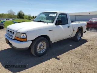 1999 Ford Ranger XL with VIN 1FTYR10V3XTA21198, listed as a Copart auction lot 55270745 with 141,640 mi miles and Clean Title. Bid and sale history available at carsss.com. Image 1.