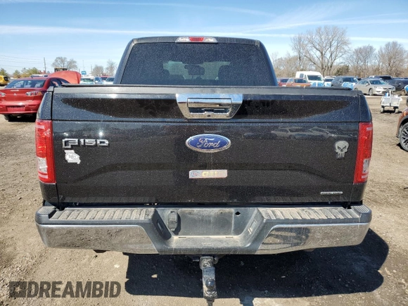 2015 Ford F-150 XLT with VIN 1FTEW1EF4FKD57184, listed as a Copart auction lot 49536075 with 75,767 mi miles and Salvage Title. Bid and sale history available at DreamBid. Image 6.