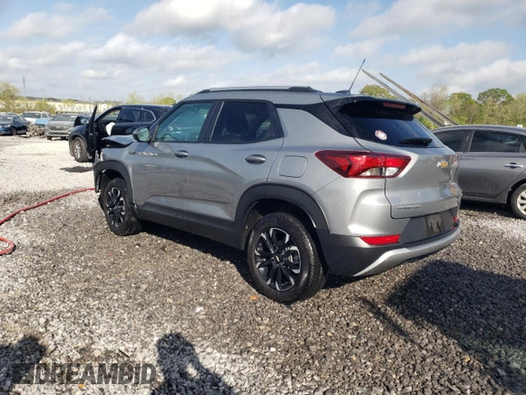2023 Chevrolet TrailBlazer LT with VIN KL79MPSL4PB191896, listed as a Copart auction lot 51867635 with 25,492 mi miles and Salvage Title. Bid and sale history available at DreamBid. Image 2.
