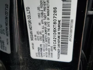 1999 Nissan Maxima GXE с VIN JN1CA21D8XT807286, выставлен на аукционе Copart как лот 57518235 с пробегом Не указан миль и Чистый • Clean title. История ставок и продаж доступна на DreamBid. Изображение 12.