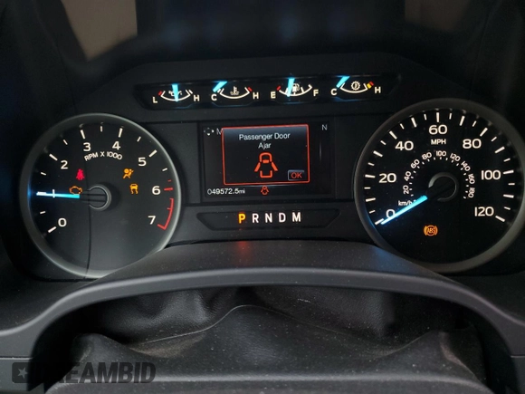 2018 Ford F-150 XL with VIN 1FTMF1E5XJKE35365, listed as a Copart auction lot 51152095 with 49,572 mi miles and Salvage title. Bid and sale history available at DreamBid. Image 9.