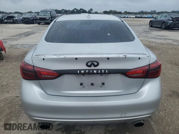 2019 Infiniti Q50 3.0t Signature Edition with VIN JN1EV7AP1KM543075, listed as a Copart auction lot 88492705 with 73,103 mi miles and Non Repairable. Bid and sale history available at carsss.com. Image 6.