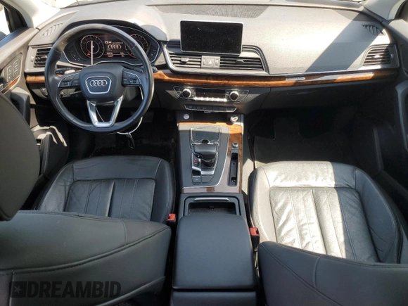 2018 Audi Q5 Premium with VIN WA1ANAFY4J2012175, listed as a Copart auction lot 59550155 with 52,013 mi miles and Salvage title. Bid and sale history available at DreamBid. Image 8.