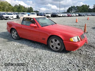 1999 Mercedes-Benz SL-Class with VIN WDBFA68F0XF183781, listed as a Copart auction lot 73665464 with 69,046 mi miles and Clean Title. Bid and sale history available at carsss.com. Image 4.