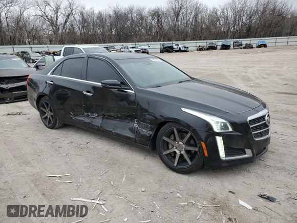2014 Cadillac CTS Luxury RWD with VIN 1G6AR5SX7E0185501, listed as a Copart auction lot 44341465 with 112,931 mi miles and Salvage Title. Bid and sale history available at carsss.com. Image 4.