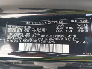 2010 Volvo XC70 3.2L z VIN YV4982BZ5A1084039, wystawiony jako IAAI lot #42237671 z przebiegiem 171 825 mil mil oraz . Historia ofert i sprzedaży dostępna na DreamBid. Obrazek 9.