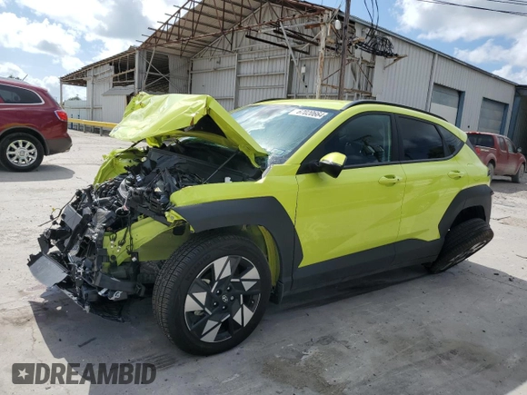 2024 Hyundai Kona SEL with VIN KM8HB3AB4RU140052, listed as a Copart auction lot 67020664 with 6,448 mi miles and Salvage Title. Bid and sale history available at DreamBid. Image 1.