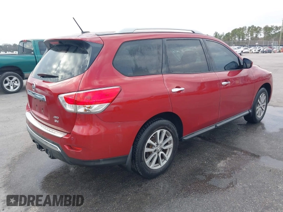 2016 Nissan Pathfinder Platinum with VIN 5N1AR2MMXGC658433, listed as a IAAI auction lot 41685557 with 107,695 mi miles and . Bid and sale history available at DreamBid. Image 4.