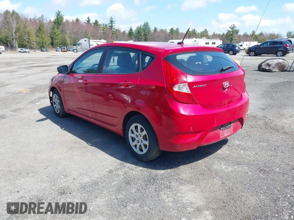 2013 Hyundai Accent GL with VIN KMHCT5AE9DU099021, listed as a IAAI auction lot 42094091 with 226,420 mi miles. Bid and sale history available at carsss.com. Image 3.