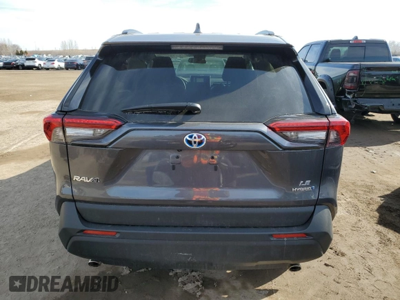 2024 Toyota RAV4 Hybrid XLE Premium with VIN 2T3BWRFV9RW231972, listed as a Copart auction lot 49481375 with 19,491 mi miles and Clean Title. Bid and sale history available at DreamBid. Image 6.