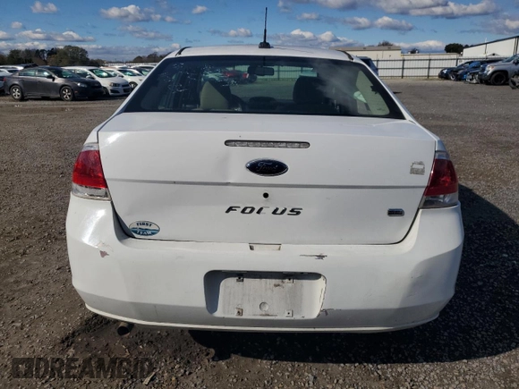 2008 Ford Focus SE with VIN 1FAHP35N08W275659, listed as a Copart auction lot 47980245 with 0 mi miles and Salvage Title. Bid and sale history available at carsss.com. Image 6.