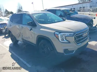 2022 GMC Terrain AT4 with VIN 3GKALYEVXNL310167, listed as a IAAI auction lot 41745298 with 65,195 mi miles. Bid and sale history available at carsss.com. Image 1.