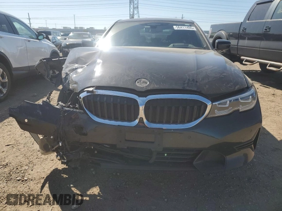 2019 BMW 3 Series 330i xDrive with VIN WBA5R7C56KAJ79537, listed as a Copart auction lot 56411495 with 72,243 mi miles and Salvage title. Bid and sale history available at DreamBid. Image 5.