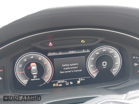 2019 Audi A6 Premium Plus with VIN WAUL2AF28KN052114, listed as a IAAI auction lot 41532304 with 29,252 mi miles. Bid and sale history available at carsss.com. Image 7.