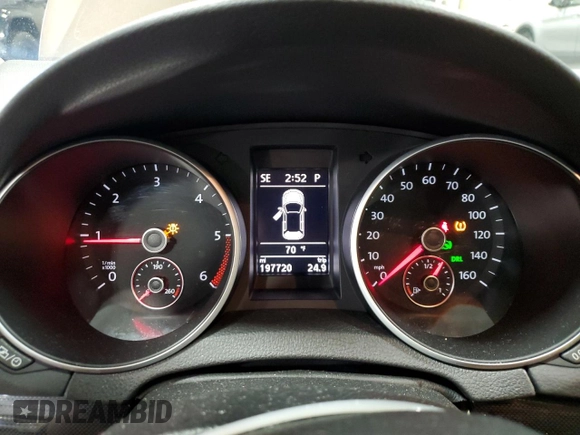 2013 Volkswagen Jetta TDI with VIN 3VWPL7AJ7DM691663, listed as a Copart auction lot 58720085 with 197,720 mi miles and Salvage title. Bid and sale history available at DreamBid. Image 9.