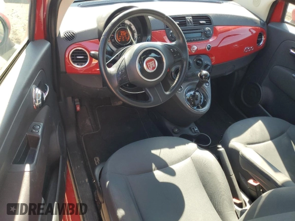 2015 FIAT 500 Pop z VIN 3C3CFFAR8FT623779, wystawiony jako Copart lot #53965815 z przebiegiem 99 000 mil mil oraz Szkoda całkowita • Salvage title. Historia ofert i sprzedaży dostępna na DreamBid. Obrazek 8.