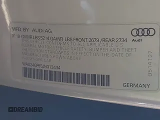 2018 Audi S5 Prestige z VIN WAU24GF55JN013434, wystawiony jako IAAI lot #41570467 z przebiegiem Nie podano mil oraz . Historia ofert i sprzedaży dostępna na DreamBid. Obrazek 9.