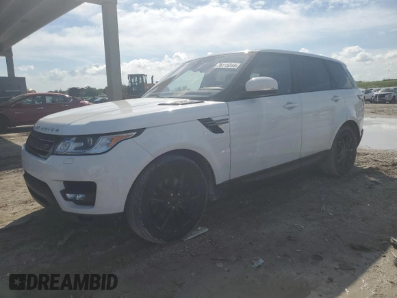 2017 Land Rover Range Rover Sport SE with VIN SALWG2FK7HA125800, listed as a Copart auction lot 76115044 with 55,533 mi miles and Salvage Title. Bid and sale history available at carsss.com. Image 1.