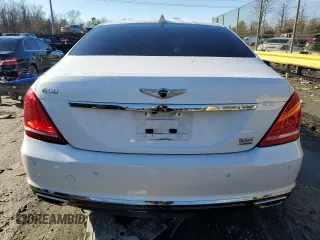 2017 Genesis G90 3.3T Premium with VIN KMHG34JA6HU032181, listed as a Copart auction lot 86780684 with 50,684 mi miles and Salvage Title. Bid and sale history available at carsss.com. Image 6.