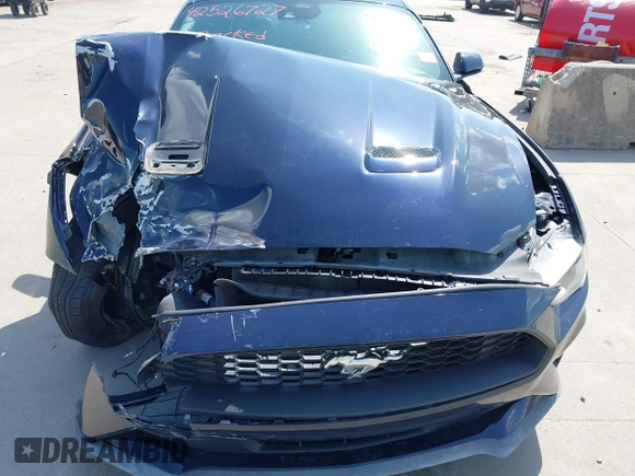 2021 Ford Mustang EcoBoost with VIN 1FA6P8TH7M5134461, listed as a IAAI auction lot 42526727 with 56,494 mi miles and . Bid and sale history available at DreamBid. Image 6.
