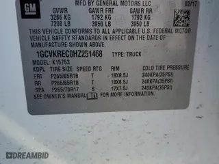 2017 Chevrolet Silverado 1500 LT with VIN 1GCVKREC0HZ251468, listed as a Copart auction lot 48119885 with 95,912 mi miles and Salvage Title. Bid and sale history available at carsss.com. Image 13.