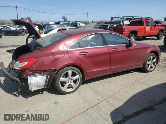 2013 Mercedes-Benz CLS-Class CLS 550 with VIN WDDLJ9BB4DA058339, listed as a Copart auction lot 49377265 with 99,183 mi miles and Salvage Title. Bid and sale history available at carsss.com. Image 3.