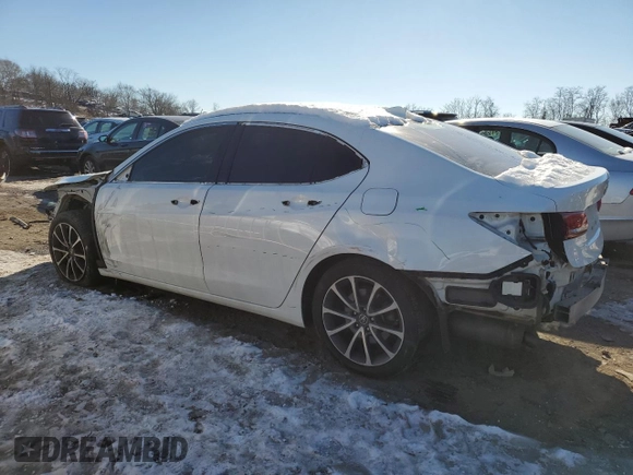 2015 Acura TLX V6 Advance with VIN 19UUB2F74FA007498, listed as a Copart auction lot 41702345 with 69,527 mi miles and Salvage Title. Bid and sale history available at carsss.com. Image 2.