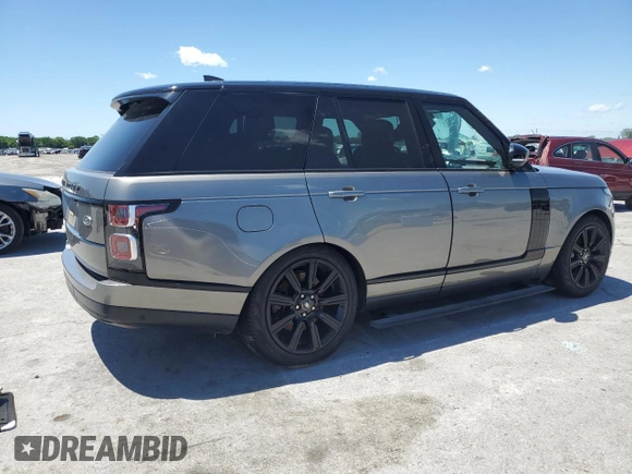 2021 Land Rover Range Rover P525 Westminster with VIN SALGS2SE3MA450912, listed as a Copart auction lot 57642085 with 75,755 mi miles and Salvage title. Bid and sale history available at DreamBid. Image 3.