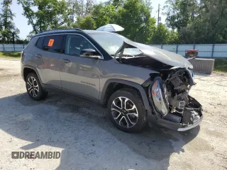 2022 Jeep Compass Limited с VIN 3C4NJDCB9NT146236, выставлен на аукционе Copart как лот 57280045 с пробегом 30 841 миль миль и На запчасти • Non repairable. История ставок и продаж доступна на DreamBid. Изображение 4.