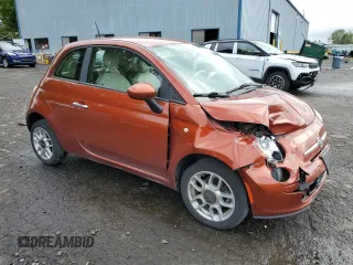 2013 FIAT 500 Pop with VIN 3C3CFFAR2DT649212, listed as a Copart auction lot 57527625 with 156,251 mi miles and Salvage title. Bid and sale history available at DreamBid. Image 4.