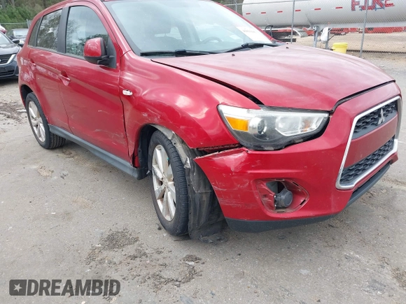2014 Mitsubishi Outlander Sport ES with VIN 4A4AP3AU3EE026579, listed as a IAAI auction lot 41833606 with 104,583 mi miles. Bid and sale history available at carsss.com. Image 6.