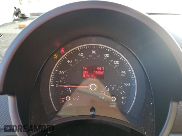 2010 Volkswagen Beetle with VIN 3VWRW3AG8AM035450, listed as a Copart auction lot 77938214 with 48,862 mi miles and Salvage title. Bid and sale history available at DreamBid. Image 9.