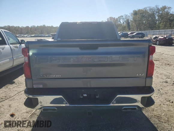 2021 Chevrolet Silverado 1500 LTZ with VIN 3GCUYGET9MG202150, listed as a Copart auction lot 76463424 with 49,644 mi miles and Salvage Title. Bid and sale history available at DreamBid. Image 6.